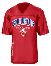 Load image into Gallery viewer, FUMA Blue Devils Football Dad Jersey - Red / S - Red / M - Red / L - Red / XL - Red / 2X - Red / 3X - Red / 4X