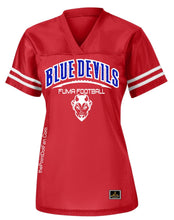Load image into Gallery viewer, FUMA Blue Devils Football Mom Jersey - Red / S - Red / M - Red / L - Red / XL - Red / 2X - Red / 3X - Red / 4X