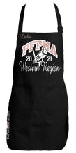 Load image into Gallery viewer, PFPMA Western Region Bib Apron - Rose Gold on Matte White