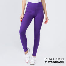 Load image into Gallery viewer, Peach Skin 3in Waist Legging