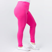 Load image into Gallery viewer, Plus Size Peach Skin 3in Waist Legging