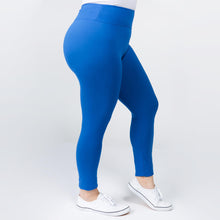 Load image into Gallery viewer, Plus Size Peach Skin 3in Waist Legging - Royal