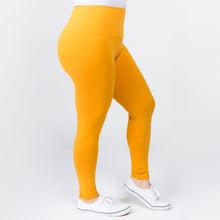 Load image into Gallery viewer, Plus Size Peach Skin 3in Waist Legging - Gold