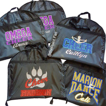 Load image into Gallery viewer, Custom Cheer Team Garment Bag - Foil Block Letters