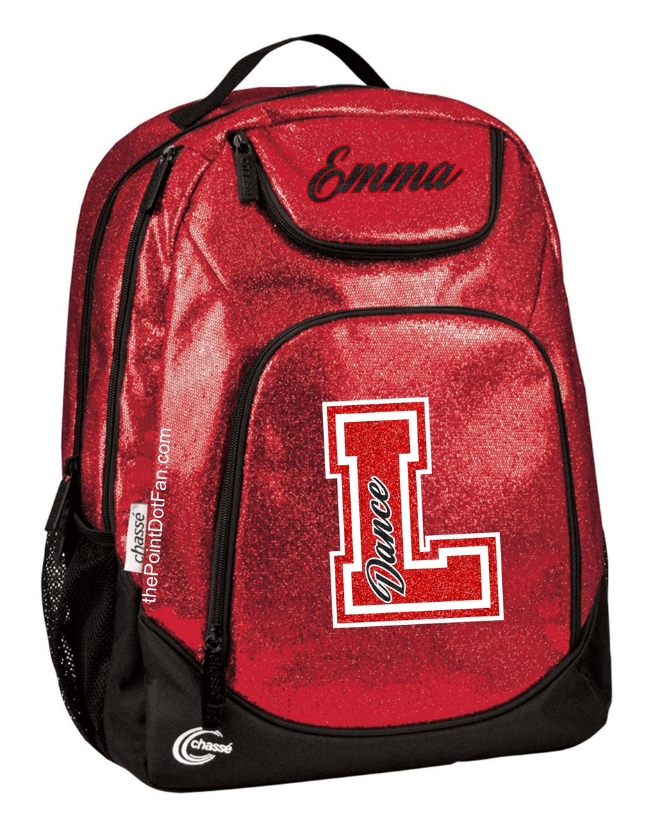 Glitter Cheer Red Cheer Backpack Cheer And Dance Team Glitter