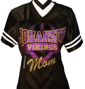 Women's Personalized Cheer Mom T Shirt Custom Football 