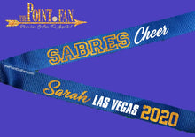 Sabres Cheer Team Glitter Lanyards