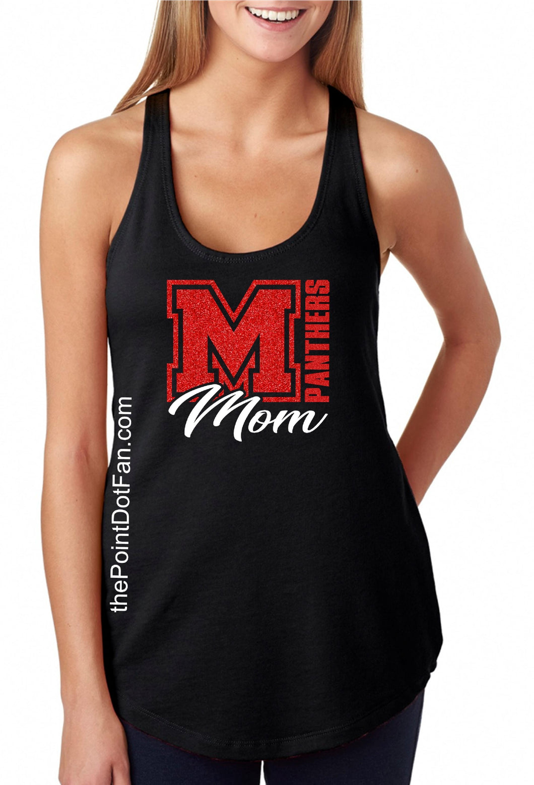 Modesto Panthers Mom Racerback Tank