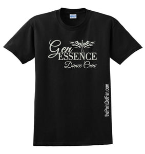 Gen Essence NS Logo Glitter T-Shirt-Black