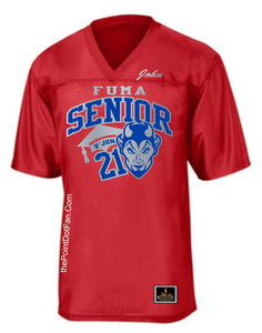 FUMA Senior Dad Football Jersey - Red / S - Red / M - Red / L - Red / XL - Red / 2X - Red / 3X - Red / 4X