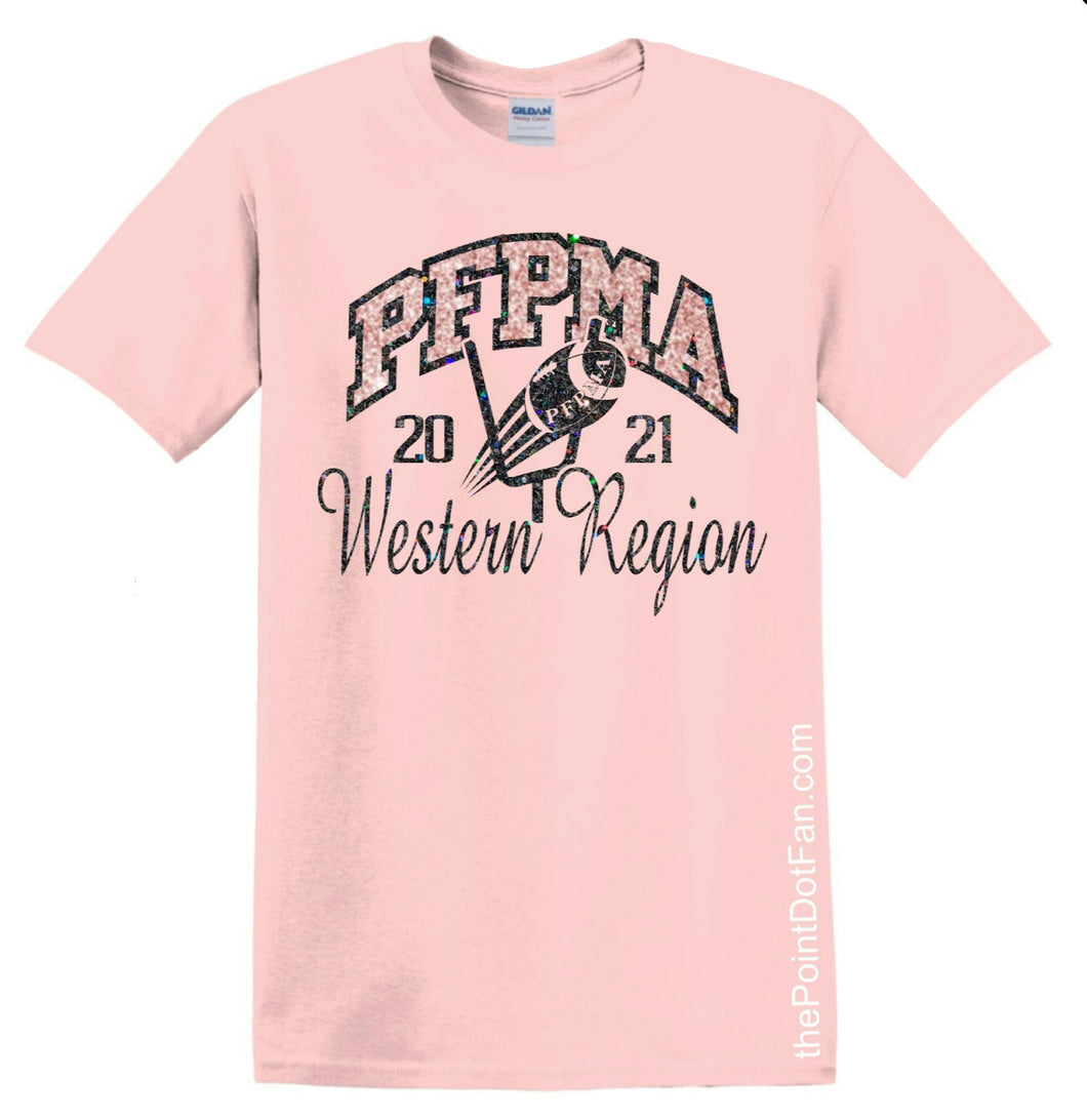 PFPMA Western Region All Glitter T - Light Pink