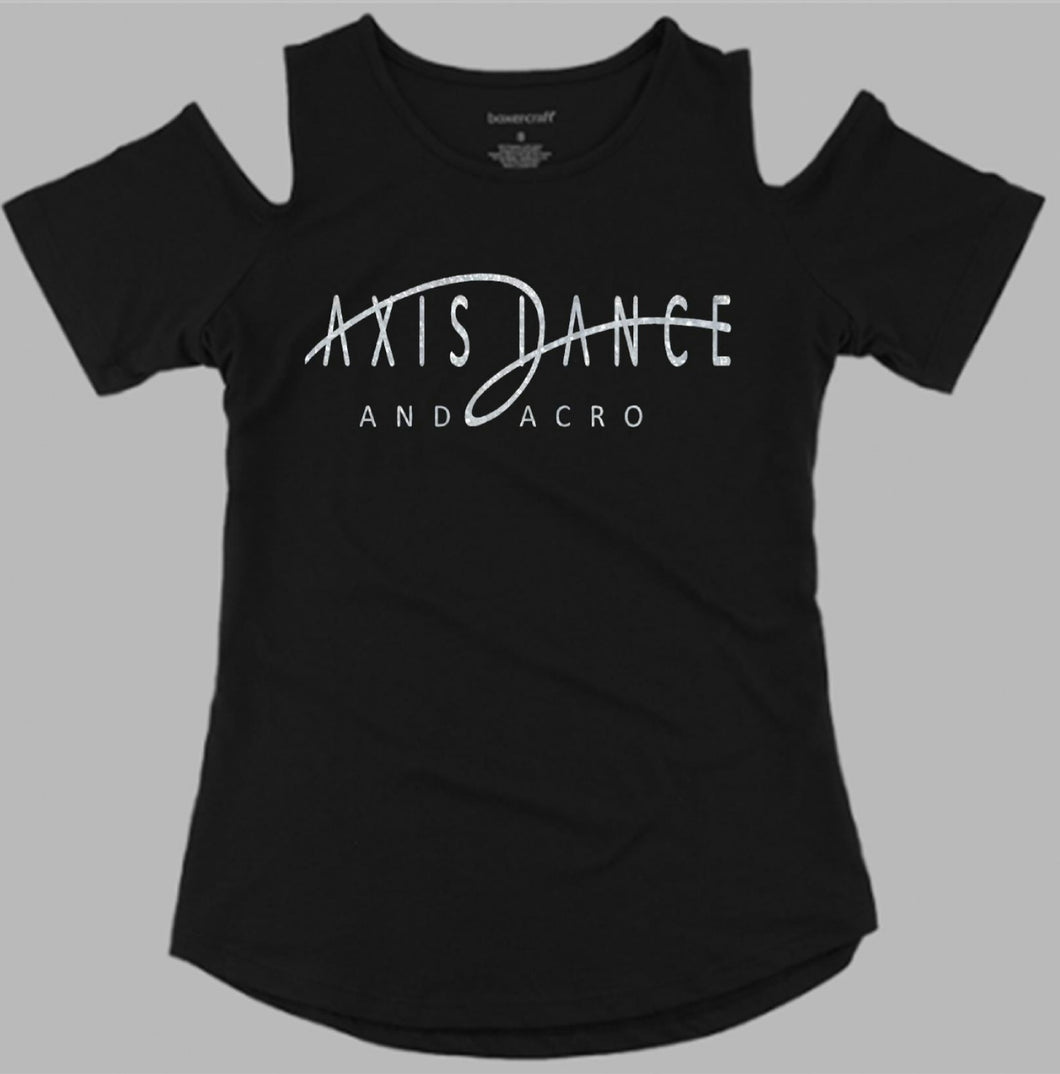 Axis Dance Cold Shoulder Tee -Ladies and Girls
