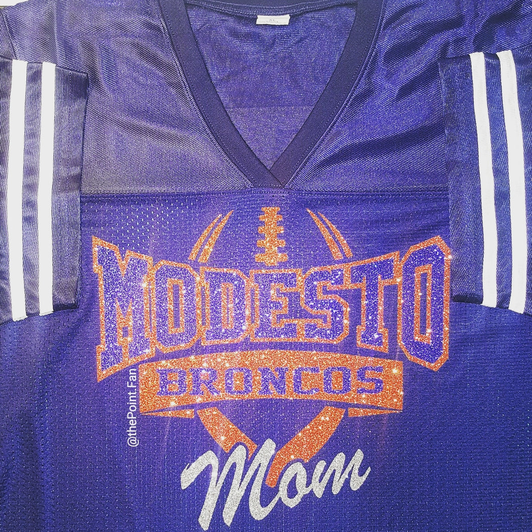 thePoint.Fan Modesto Broncos Football Mom Jersey S