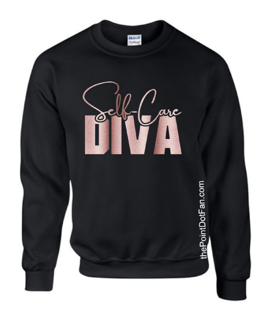 Self Care Diva Extra Diva Crew Sweatshirt