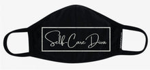 Self Care Diva Mask Light Performance Fabric XL - Self Care Diva Logo Diamond Silver